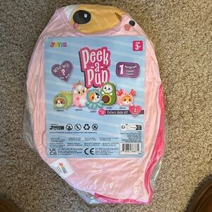 Peek-a-Pup Pink Stuffed Animal